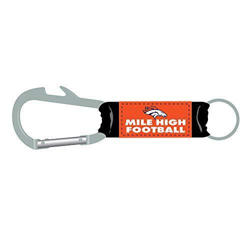 Denver Broncos Carabiner Keychain MILE HIGH FOOTBALL